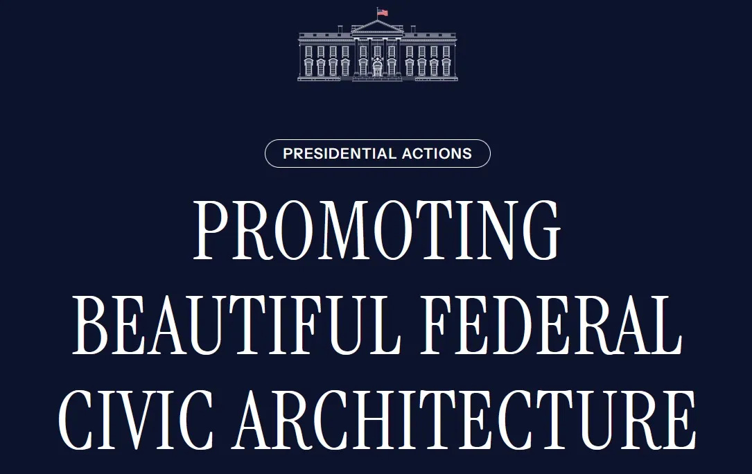 Trump signs order mandating classical design for new federal buildings