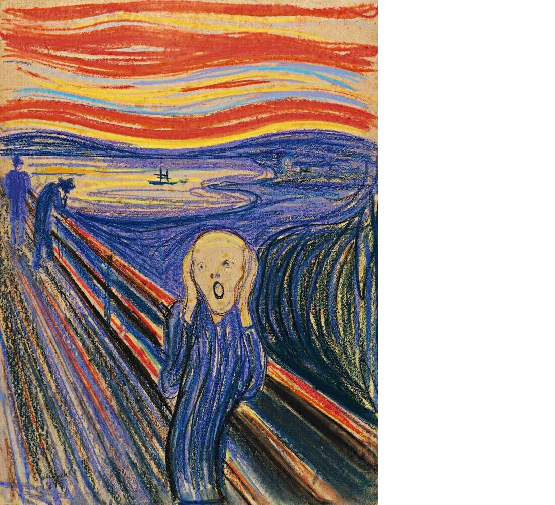 Edvard Munch’s famous painting ’Scream’ becomes ‘The Effects of Climate Change’ under Klaus Schwab's Art Reset