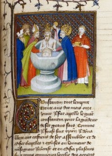 Constantine from BL Royal 19 E VI, f. 202 - PICRYL Public Domain Image