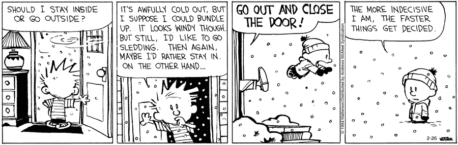 Calvin and Hobbes Comic Strip for February 26, 2024 