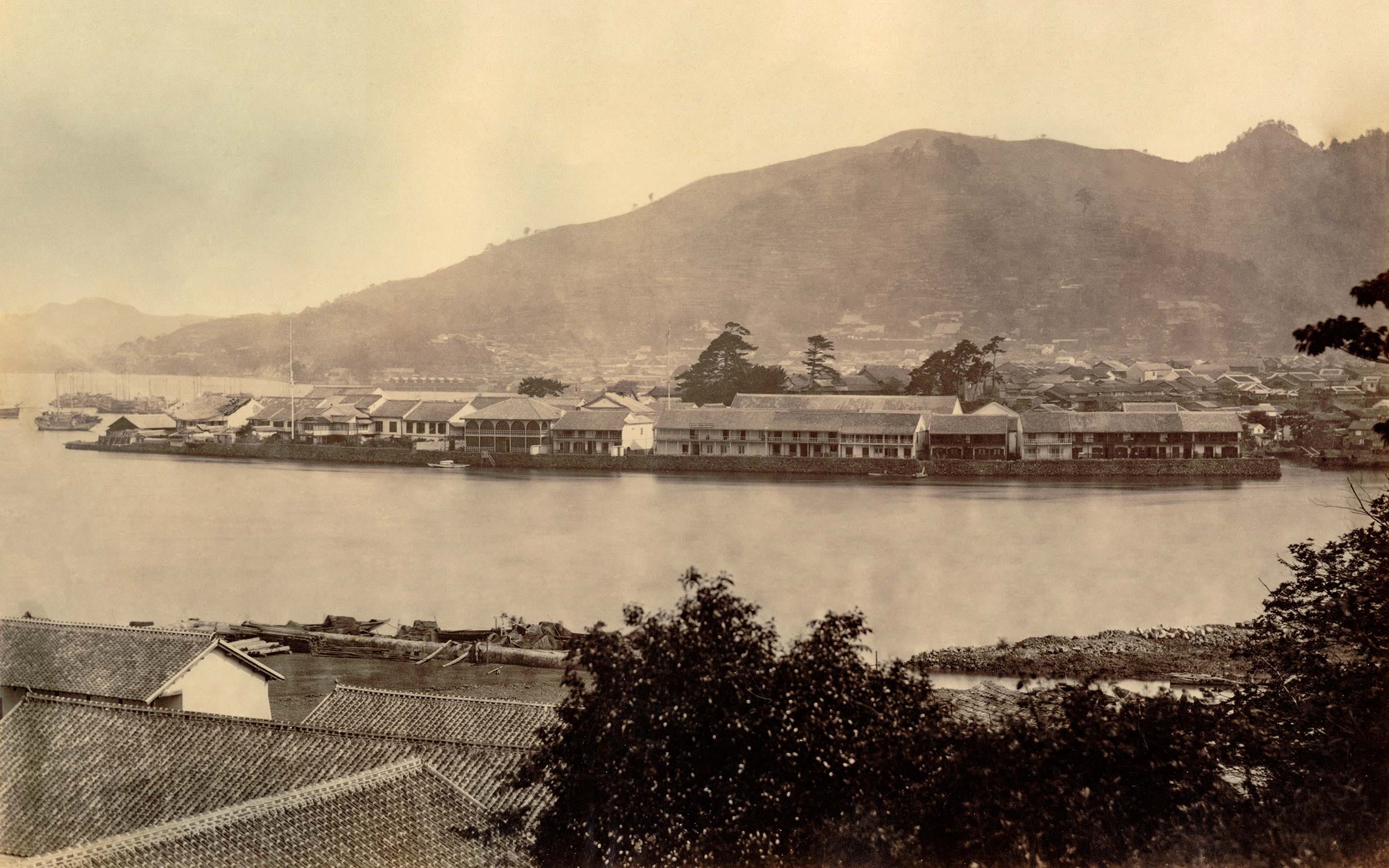 Dejima between 1863 and 1865