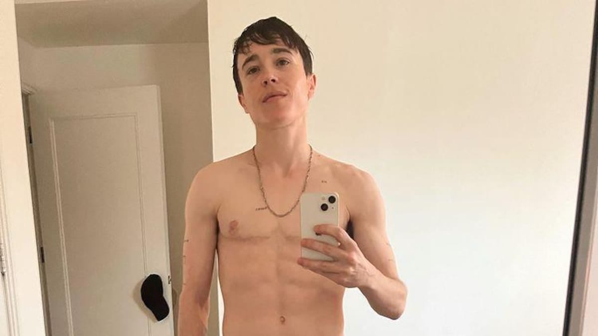 Elliot Page flaunts scars from surgery in new shirtless mirror selfie. Fans  react - Movies News