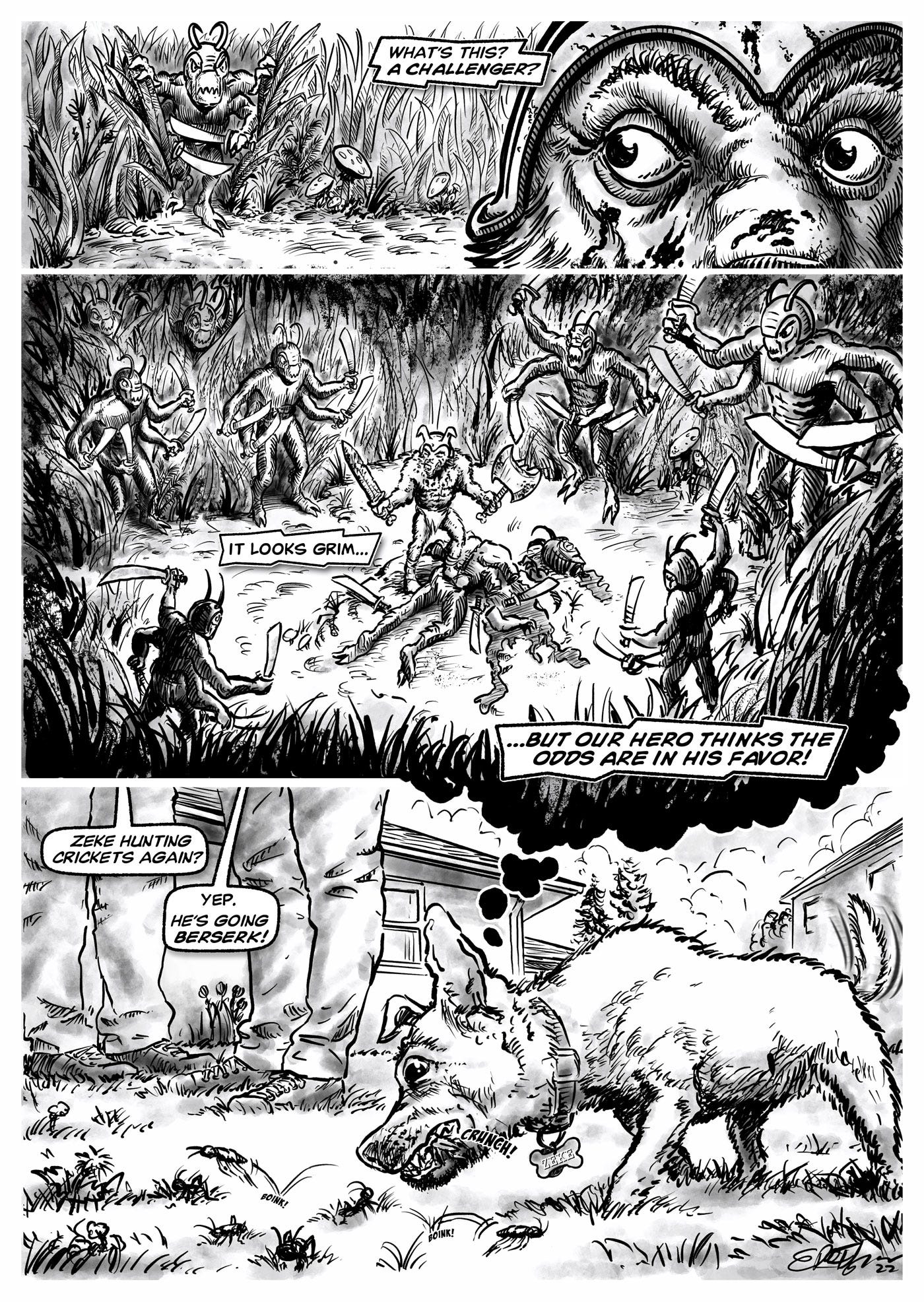 Zeke the Berserker Page 3 Comic by ER Flynn