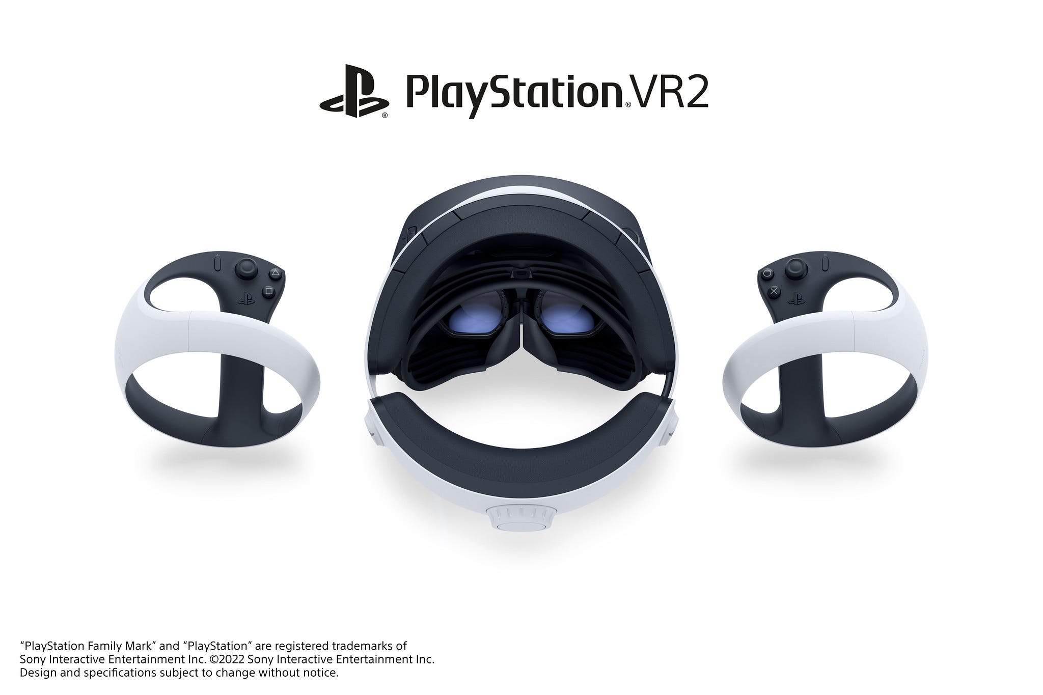 PSVR 2 headset photo with controllers