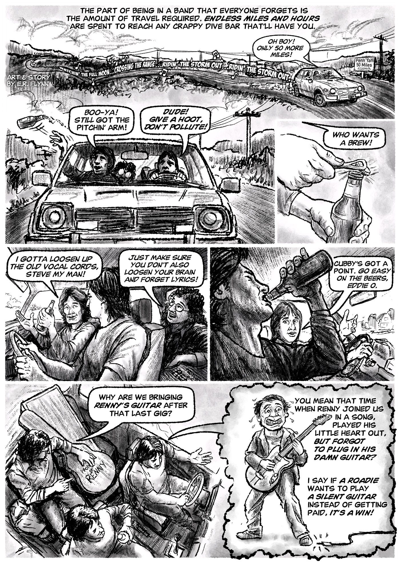 page1 of Hammer Stories, Rennys Git - Created by ER Flynn
