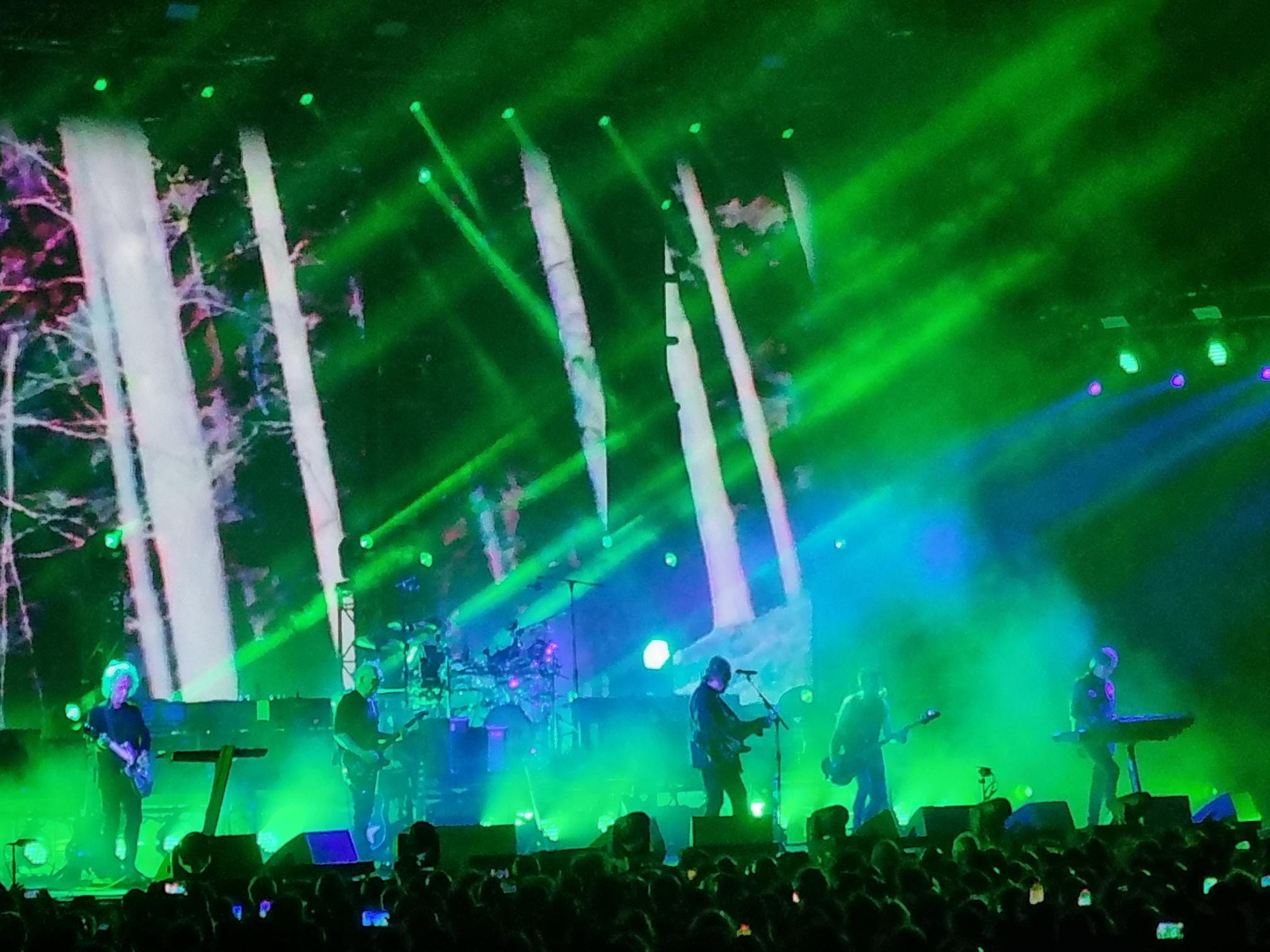 The Cure on stage in Glasgow
