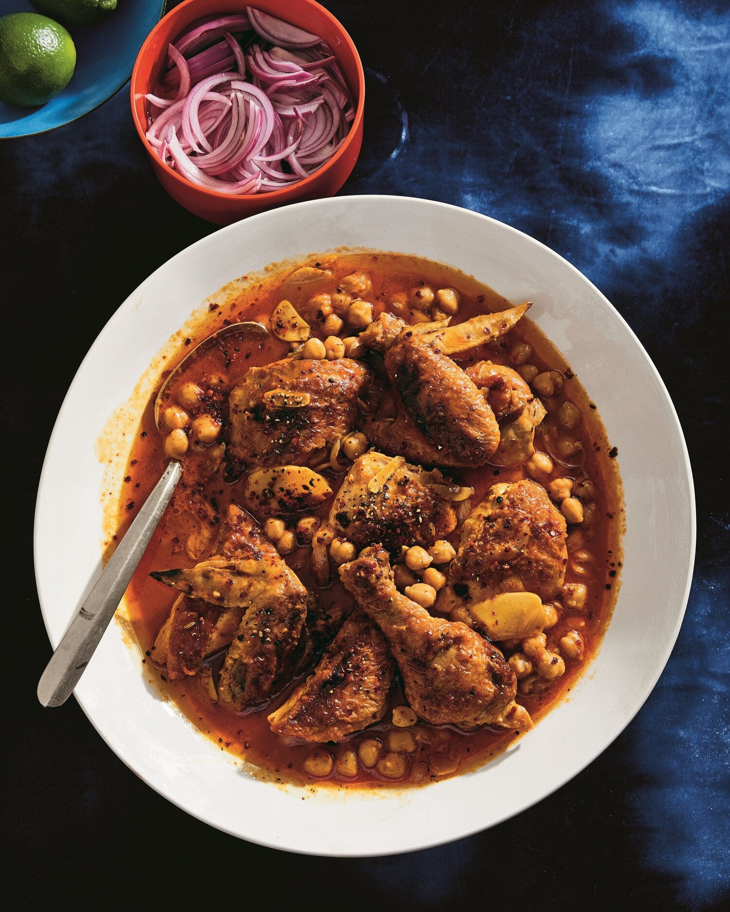 Coconut-Braised Chicken with Chickpeas and Lime
