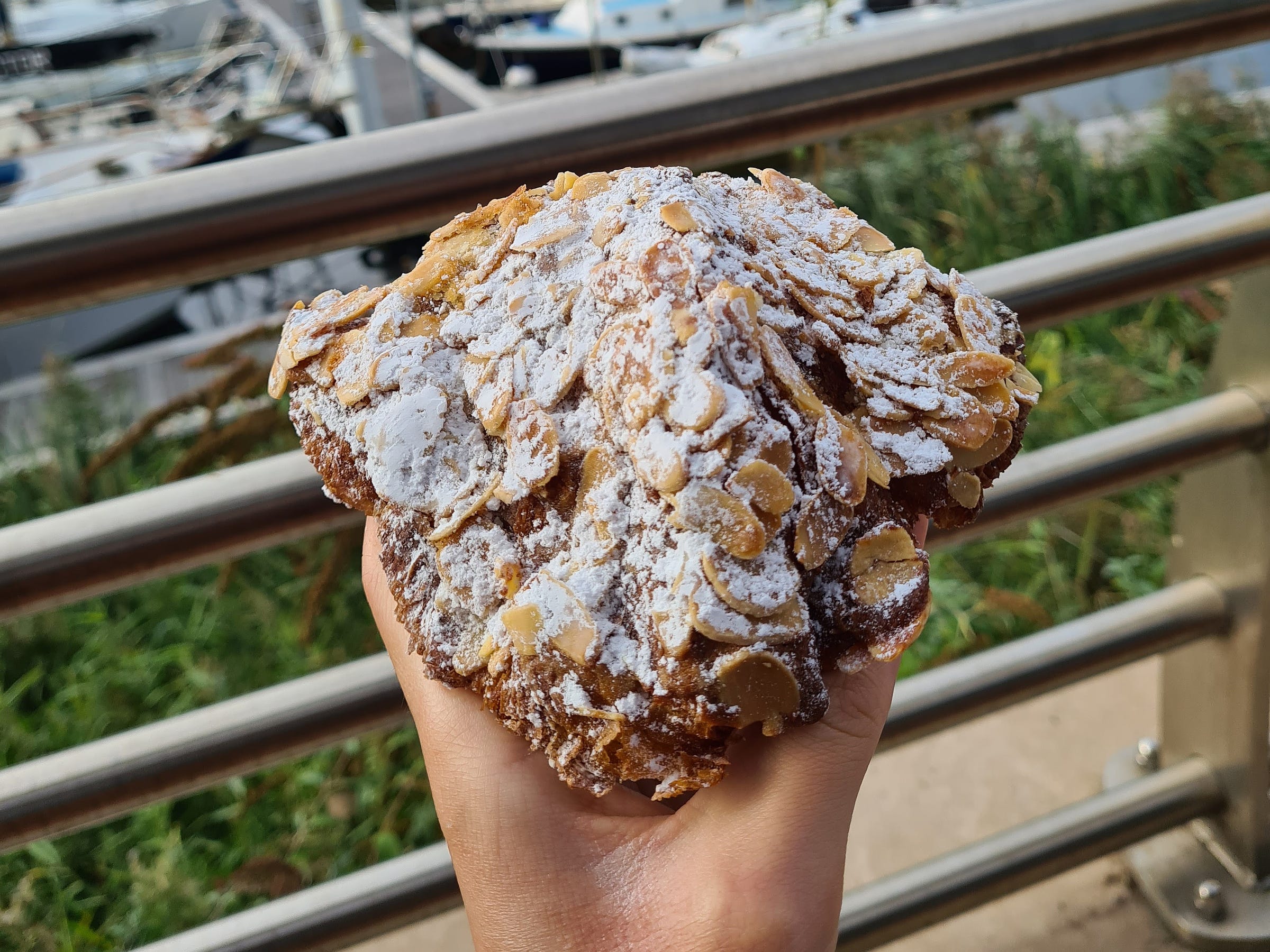An almond croissant from Ty Melin