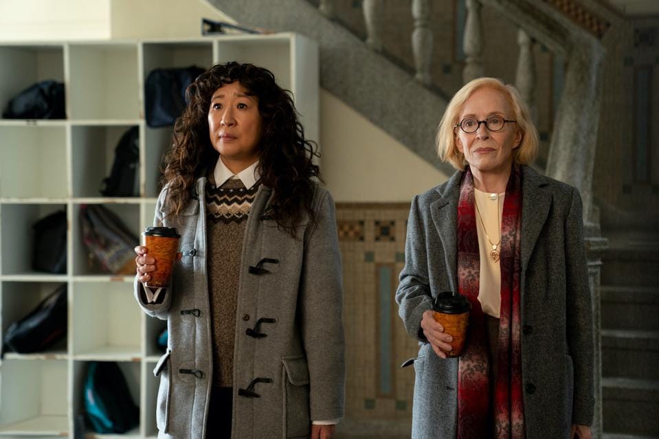 A scene from The Chair, Sandra Oh, cancel culture