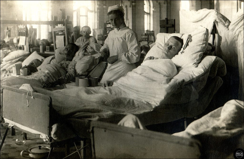 German military hospital during World War I. Feldpost-Foto… | Flickr