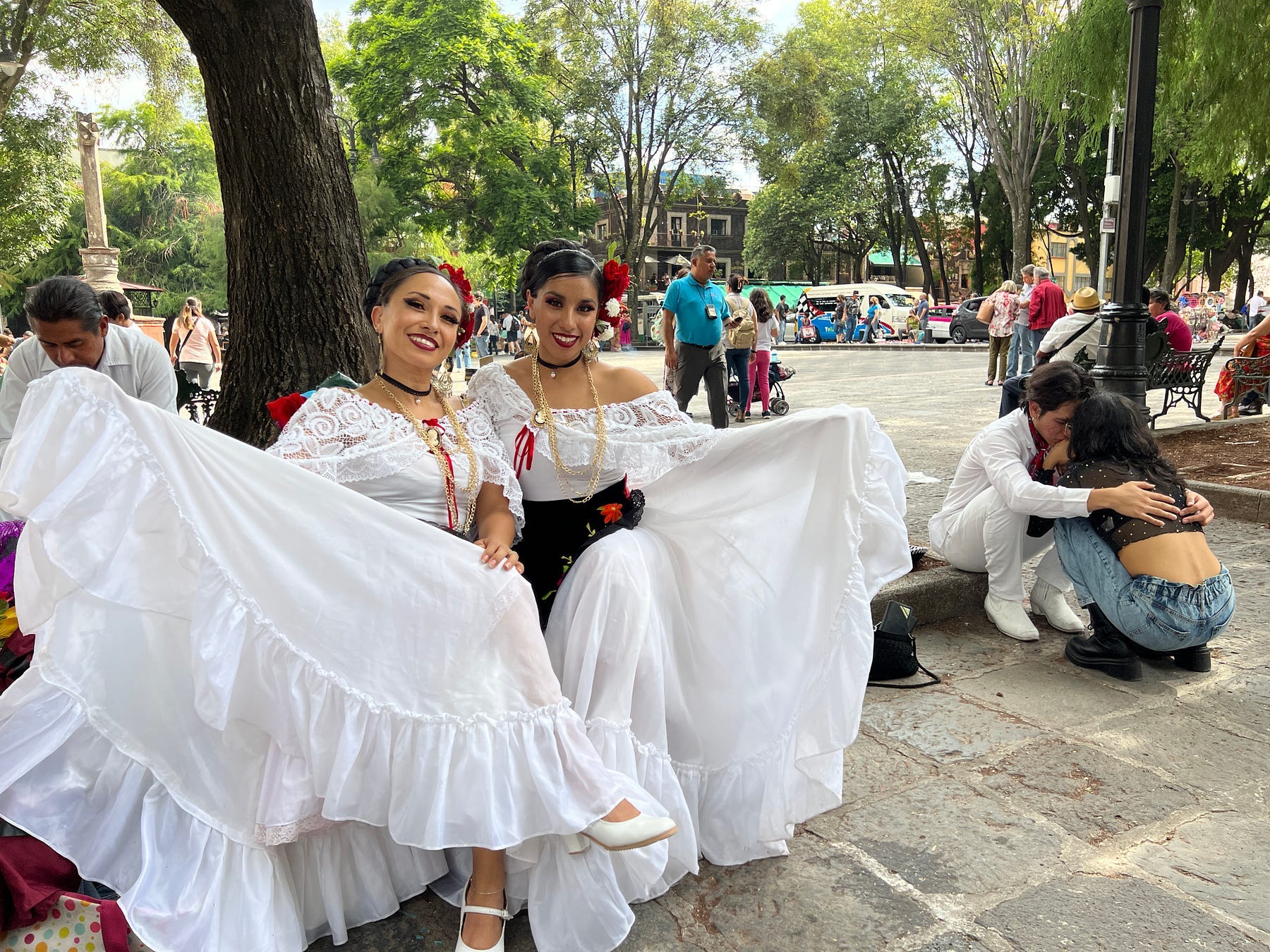 Women in traditional dress in Mexico