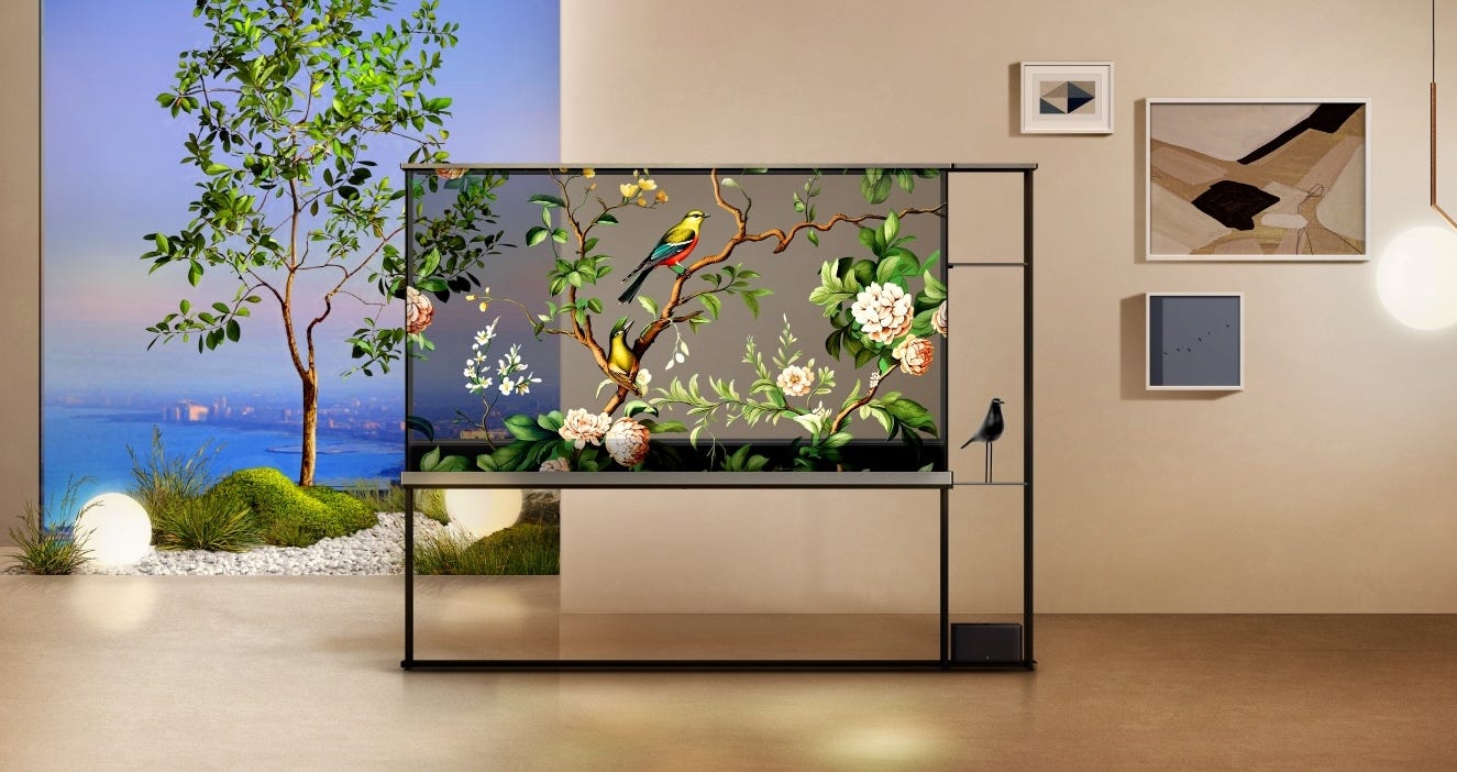 Transparent LG OLED T TV