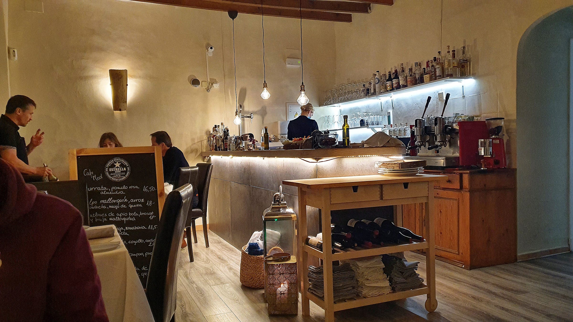 Inside Cafe Med in Fornalutx