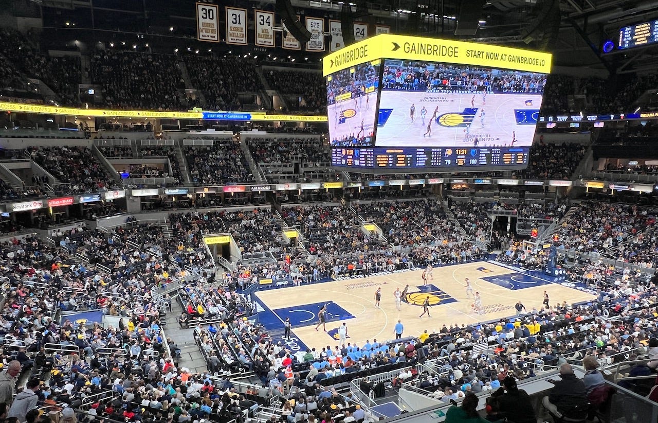 Jan. 14, 2023: Pacers recorded their second sellout of the season with the Memphis Grizzlies in town.