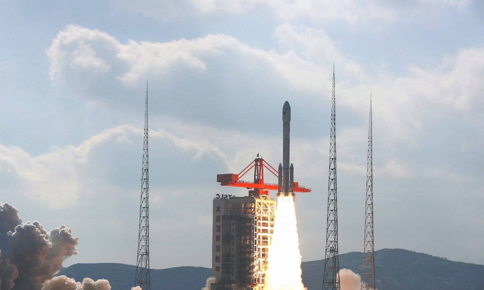 The Long March 6A Y22 vehicle lifting off from Launch Complex 9A at the Taiyuan Satellite Launch Center.