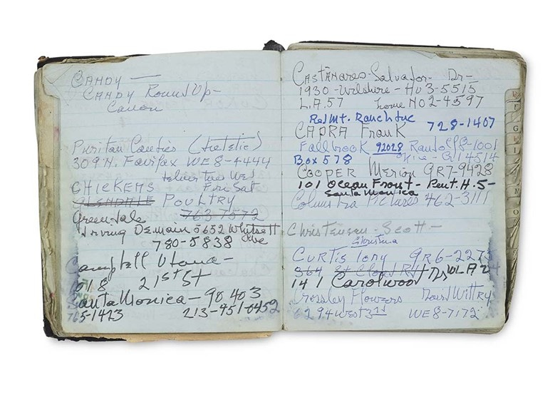 Katharine Hepburn&#39;s Panama Address Book, 1955-6