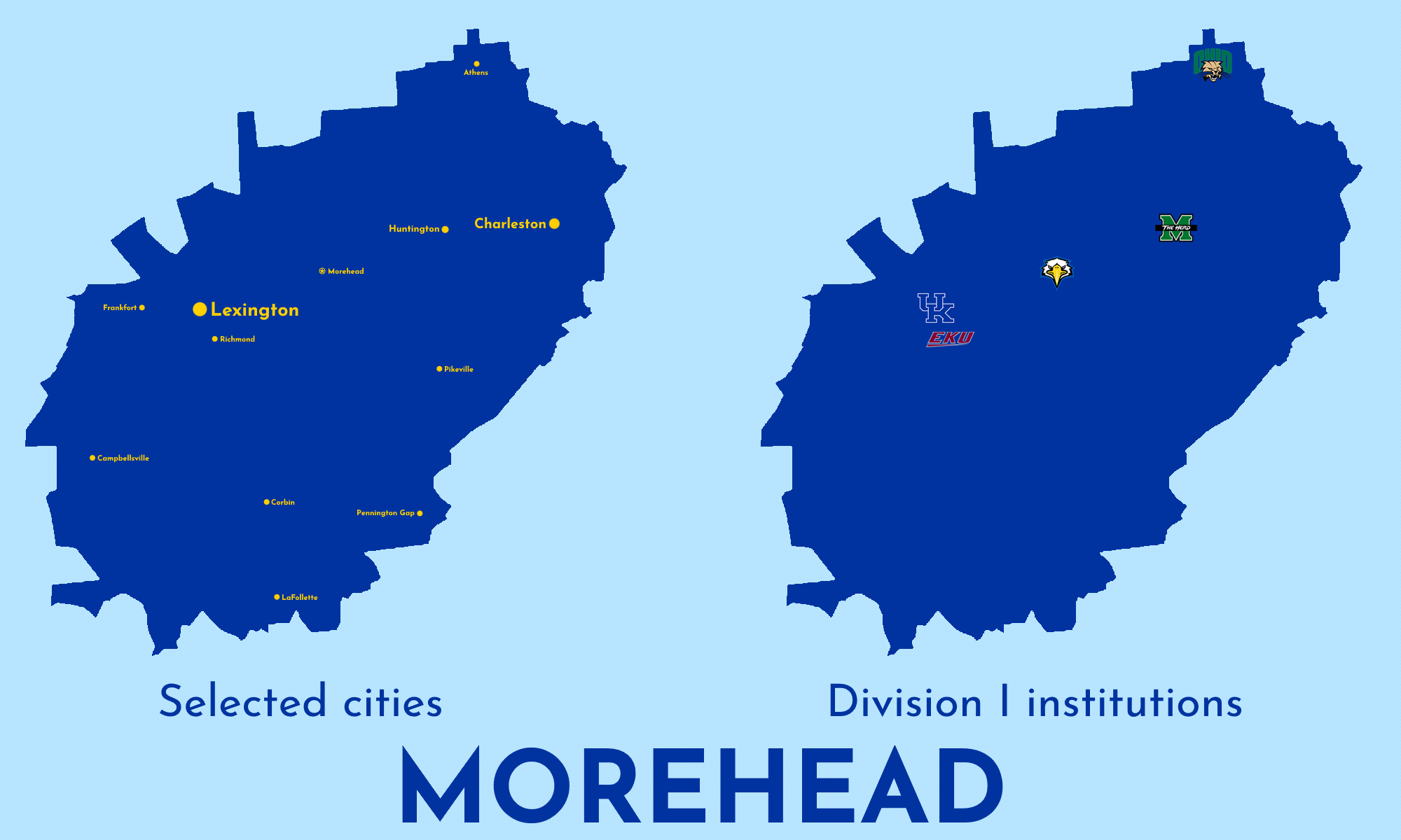 Map of Morehead