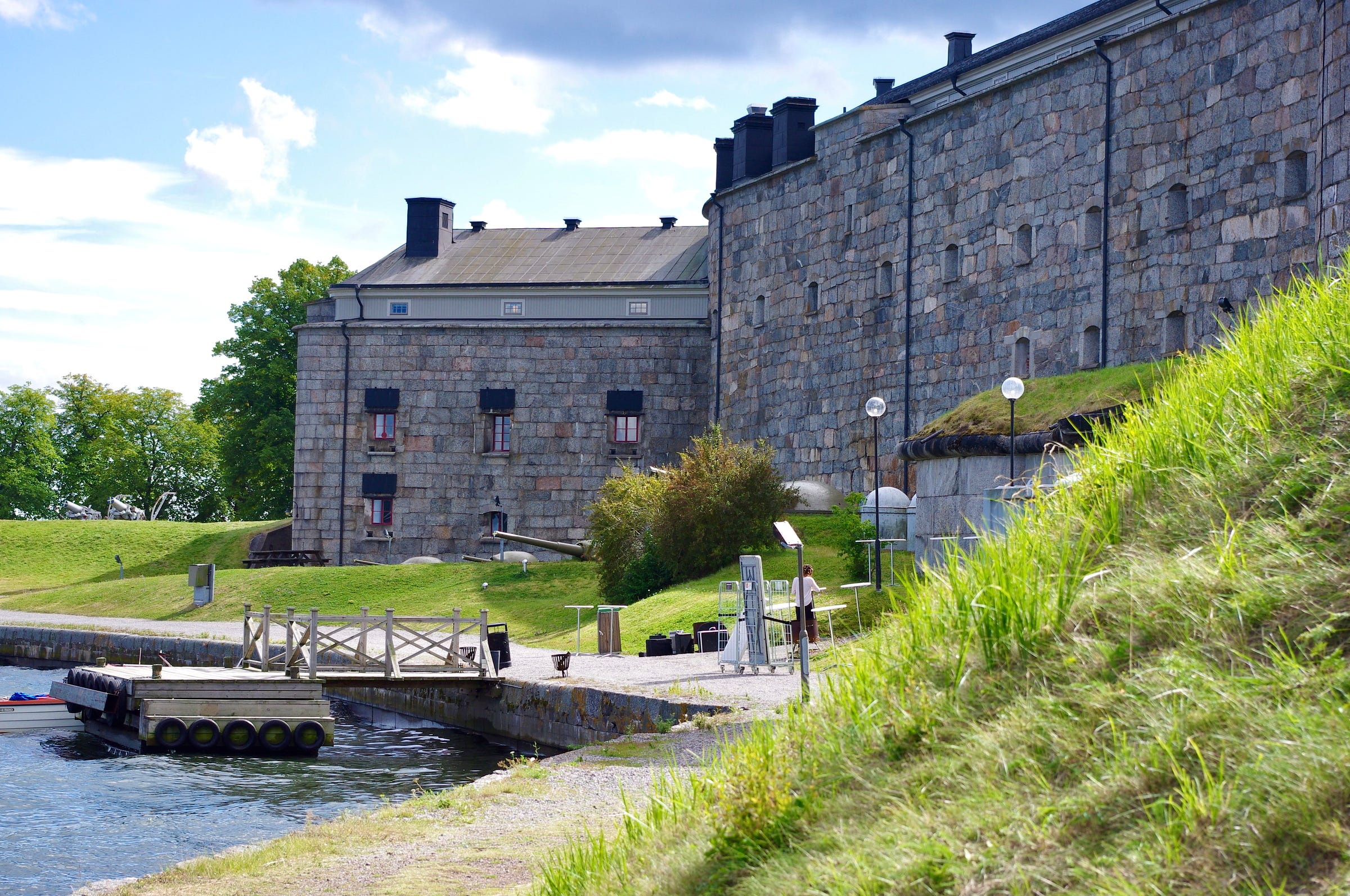 Outdoors at Vaxholm Fortress near where the shed was located. Photo by Anna Scheutz