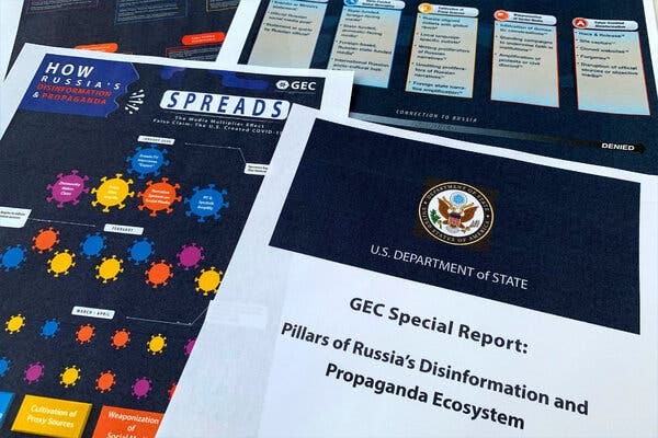 Various documents and reports from the Global Engagement Center.