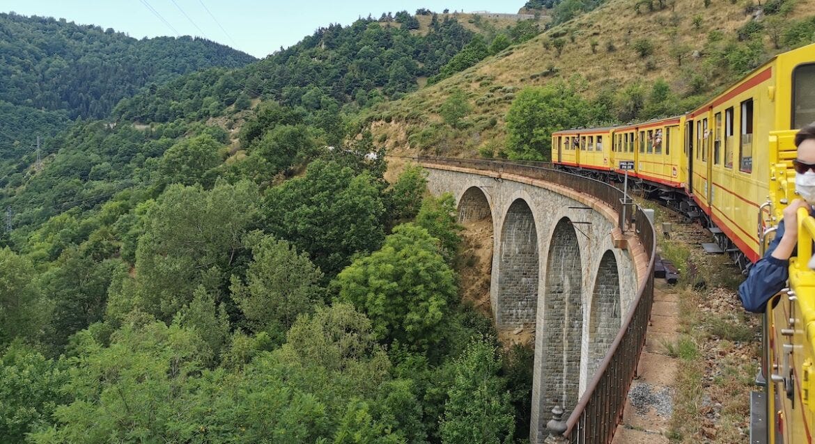 Pyrenees Orientales Yellow Train