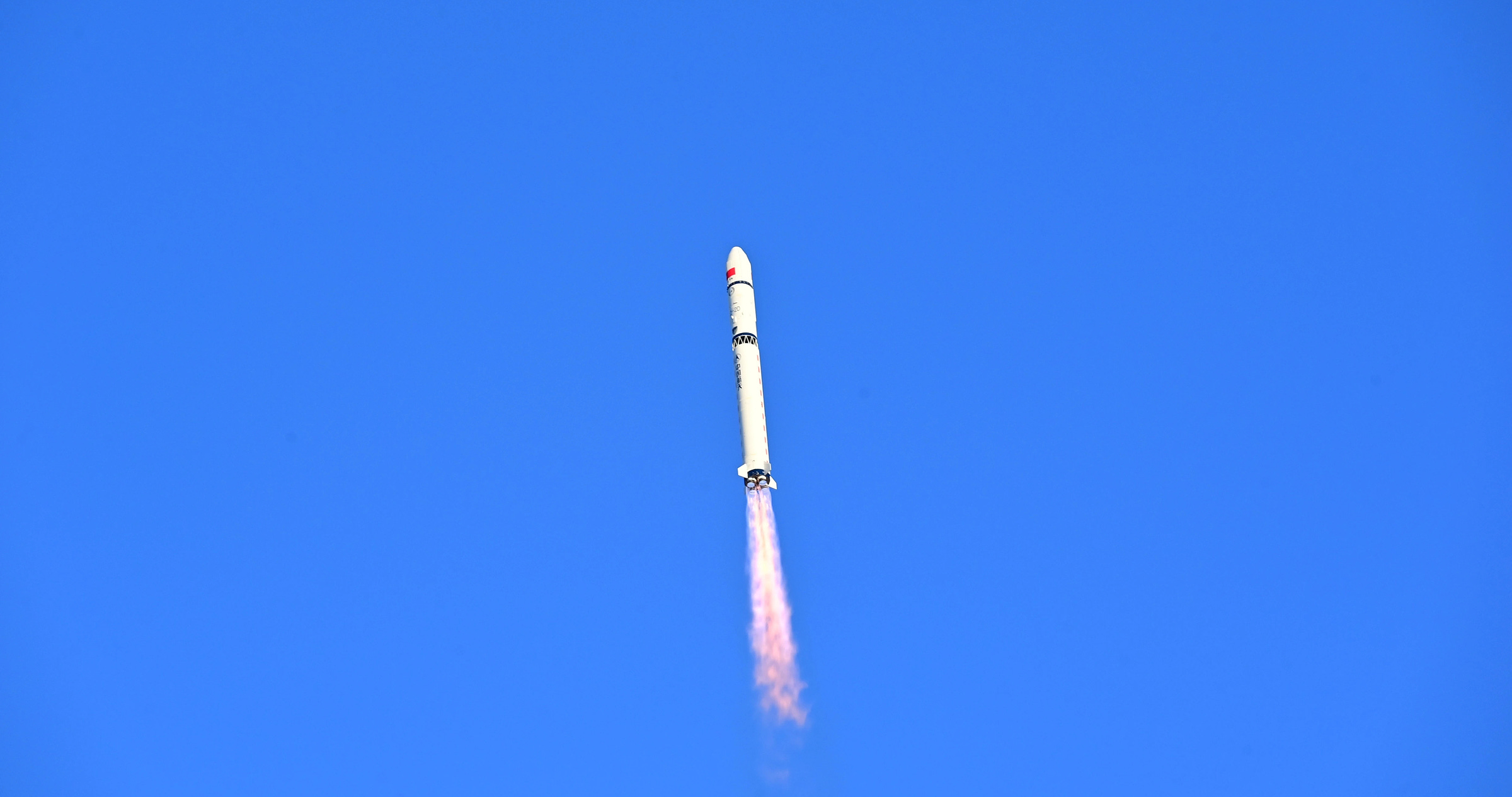 The Long March 2D Y78 vehicle during first-stage flight.