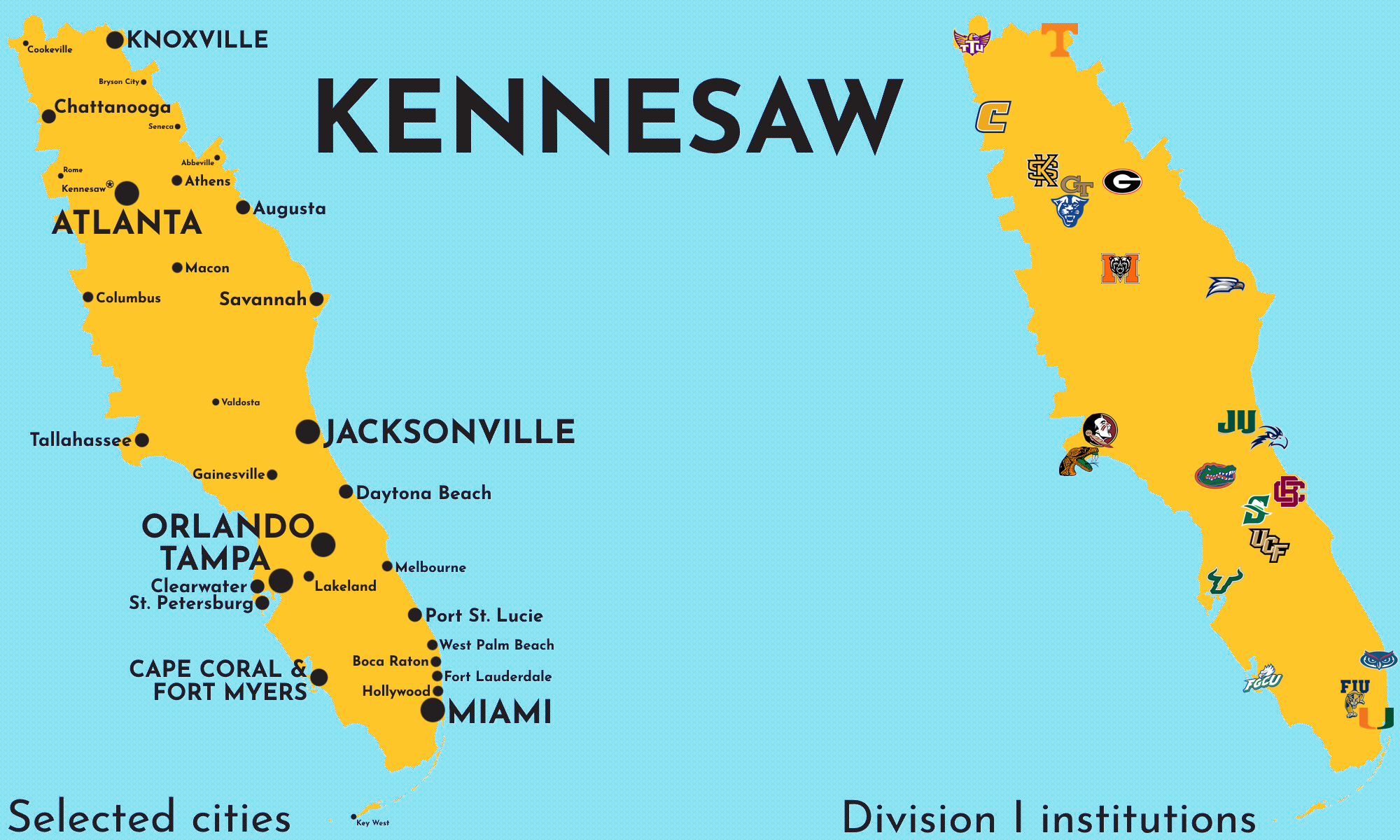 Map of Kennesaw