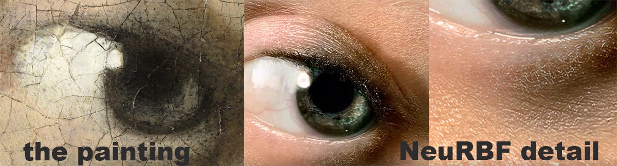 my screencaps of painting and neuRBF contrast