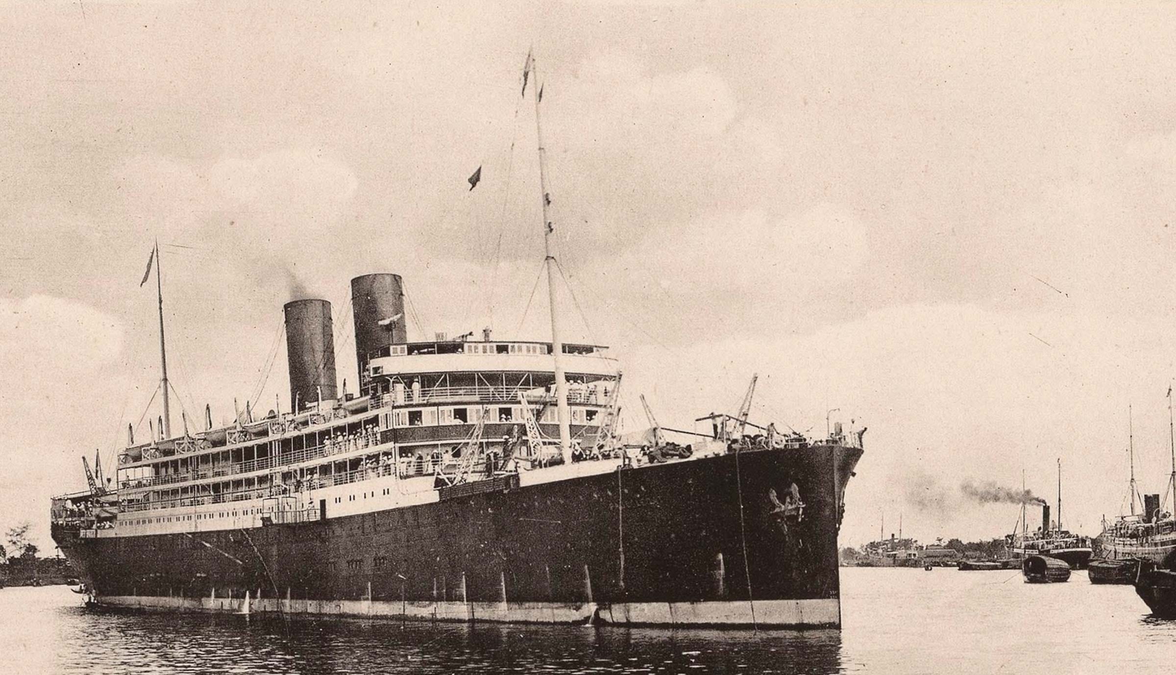 French liner André Lebon in Saigon in the early 1920s