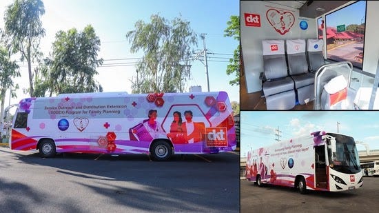 The SODEX Mobile Clinic of DKT Philippines Foundation.