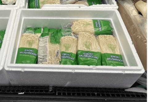Enoki Mushrooms, 200g, UPC Barcode 6 976532 310051