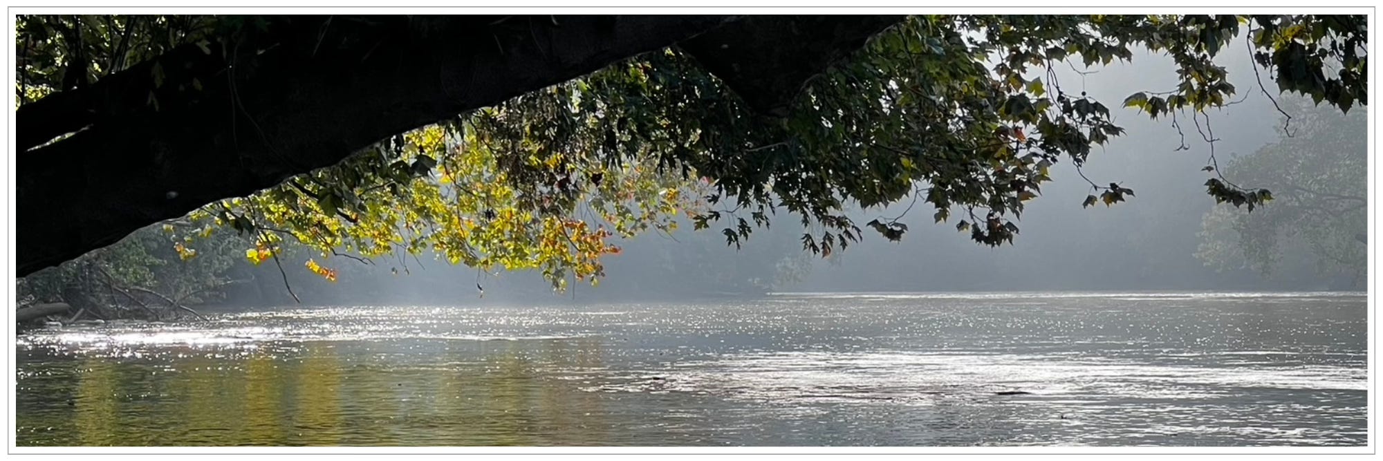 Sunrise, French Broad River, pre-Helene