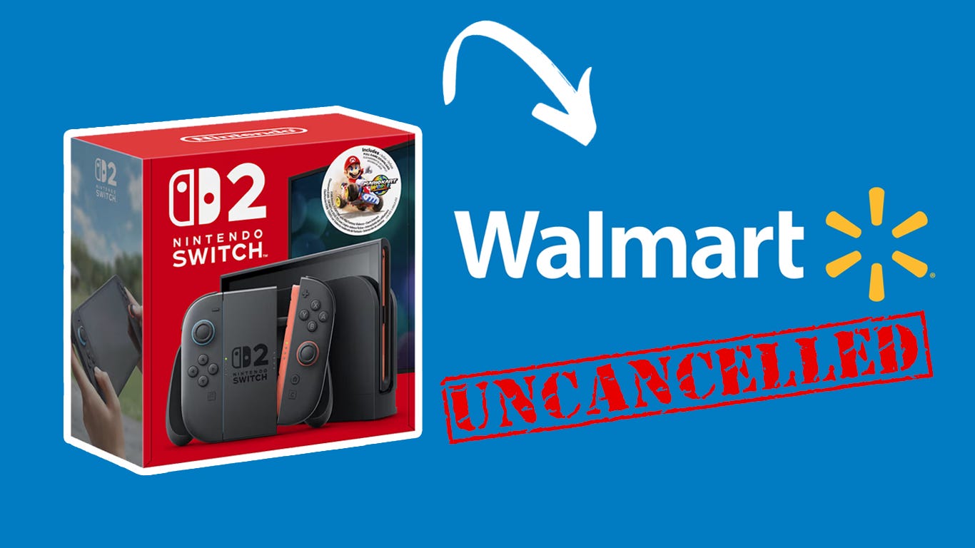 Walmart Switch 2 pre-order cancellations
