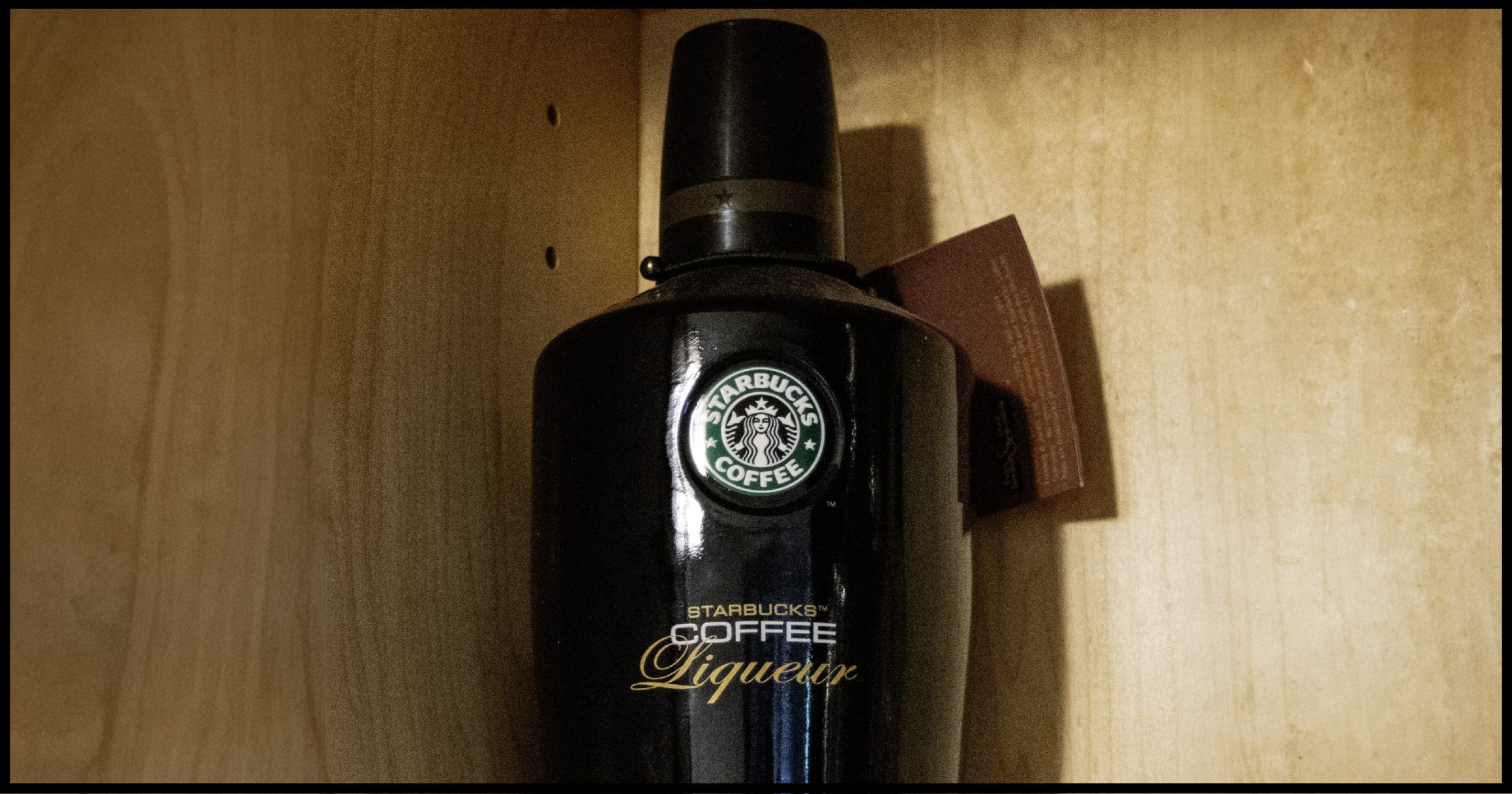 An unopened bottle of Starbucks Coffee Liqueur