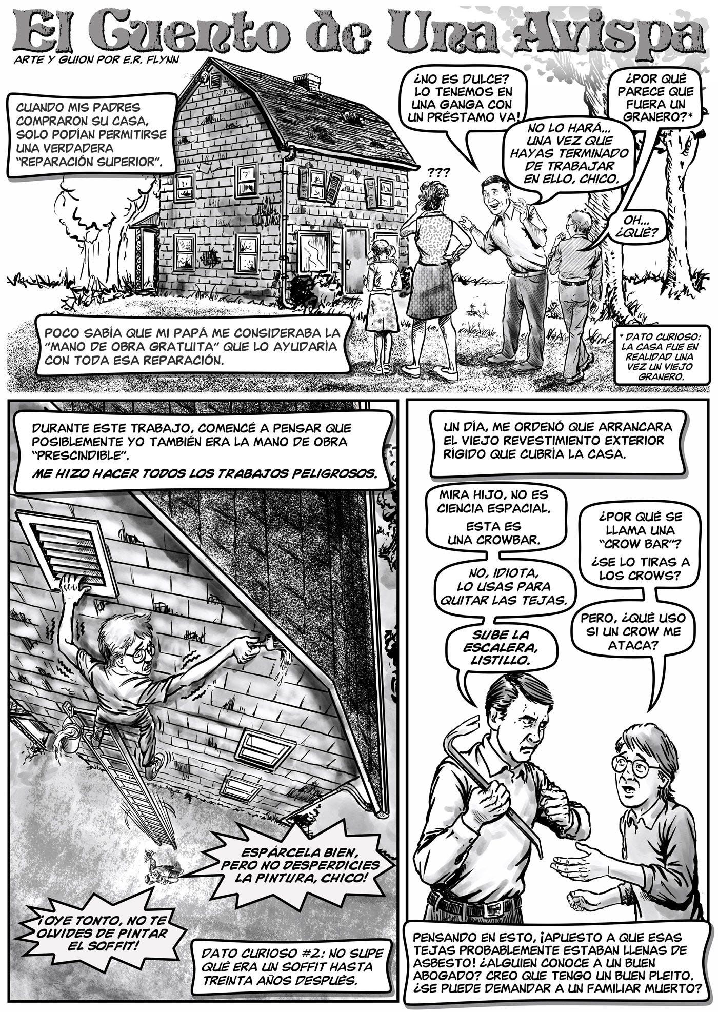 El Cuento De Una Avispa Page 1 comic by ER Flynn