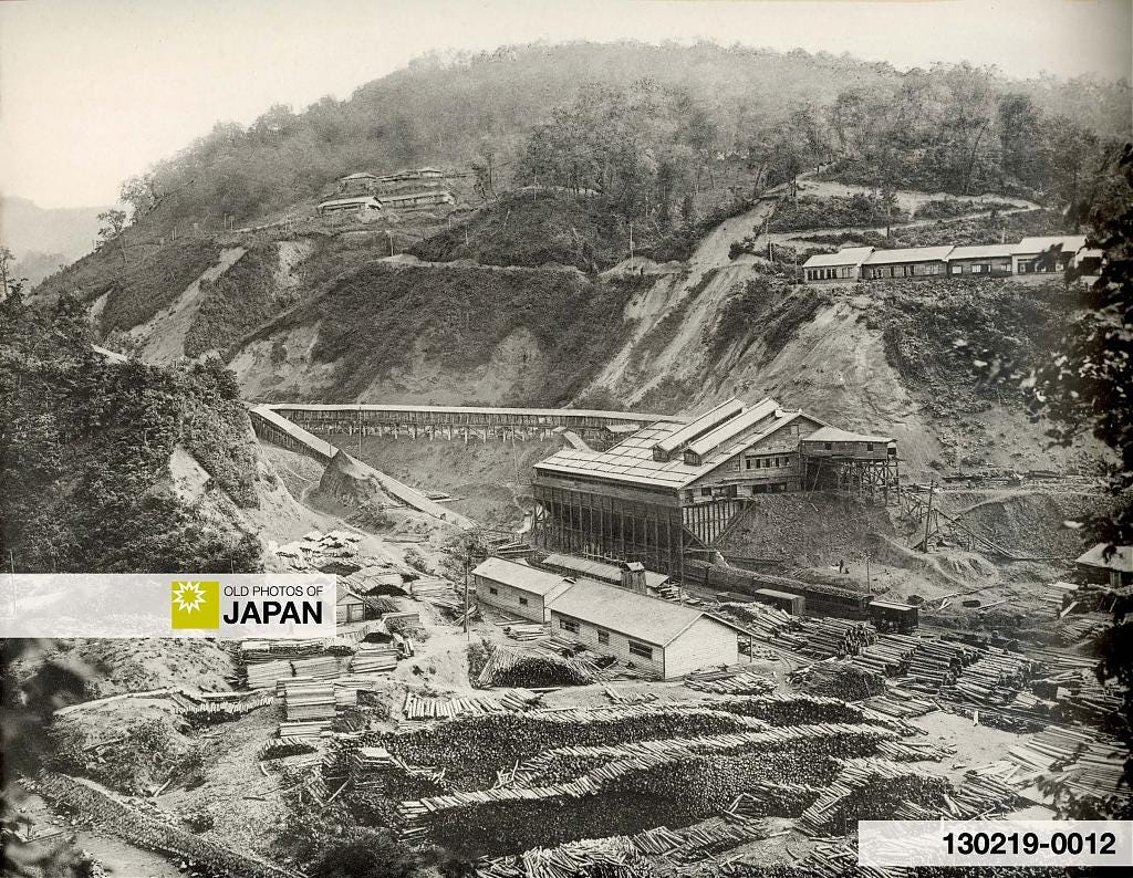 Manji coal mine in Hokkaido, Japan, ca. 1920
