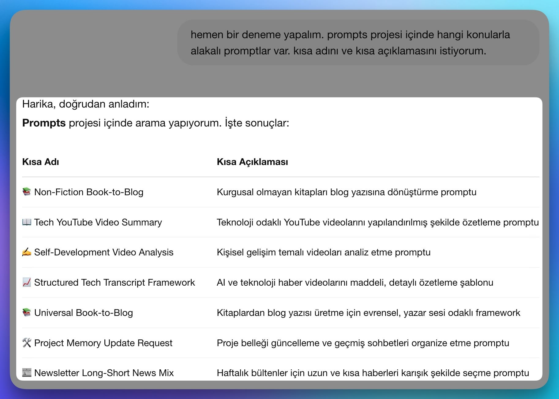 Chatgpt Memory  Test - Screenshot by Author
