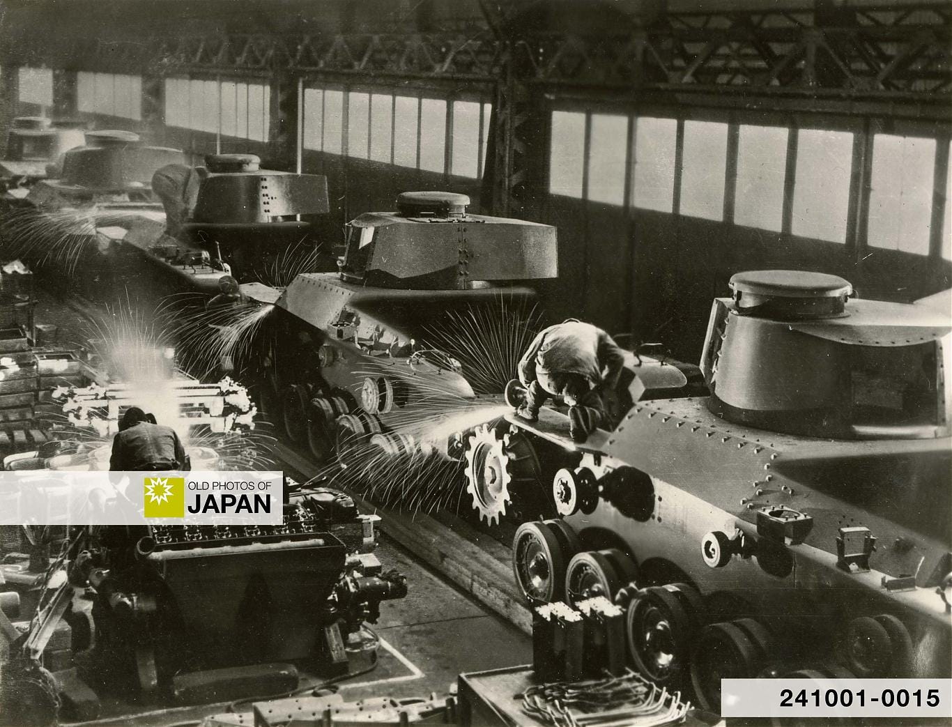 Tank production at Mitsubishi Heavy Industries in 1944