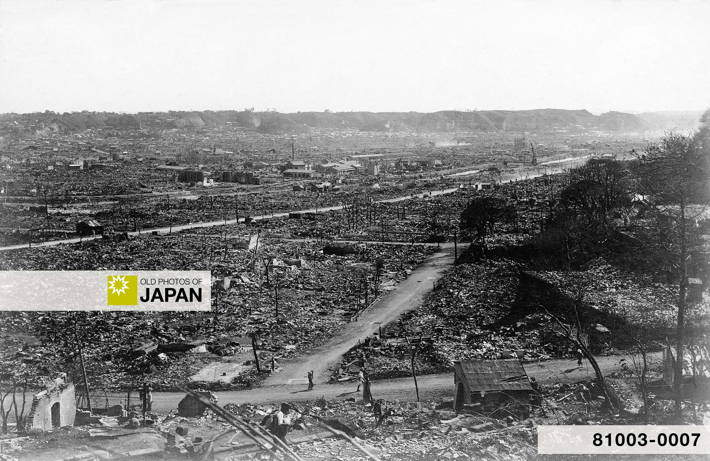 The ruins of Yokohama after the Great Kanto Earthquake of September 1, 1923