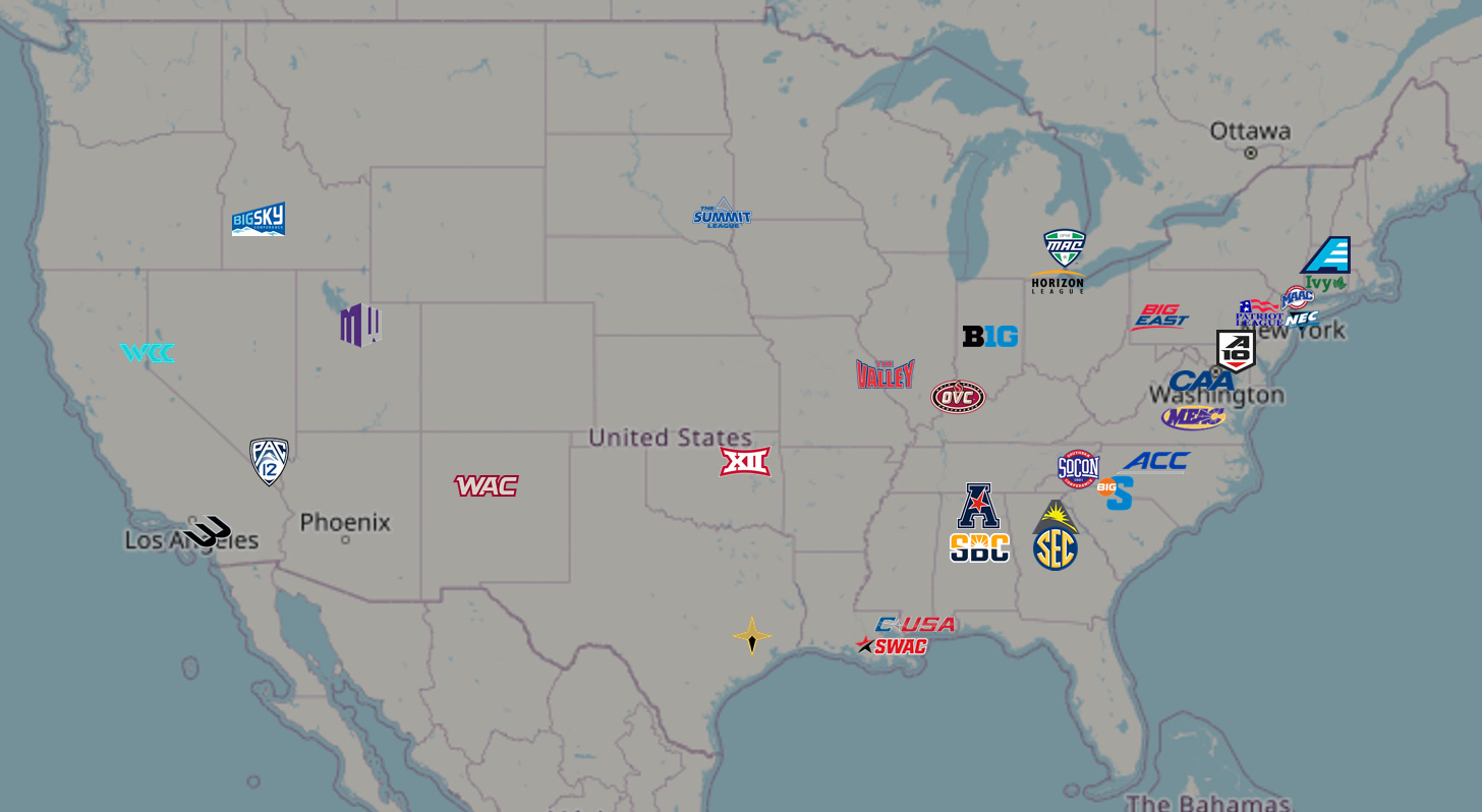 Conference Tournament map