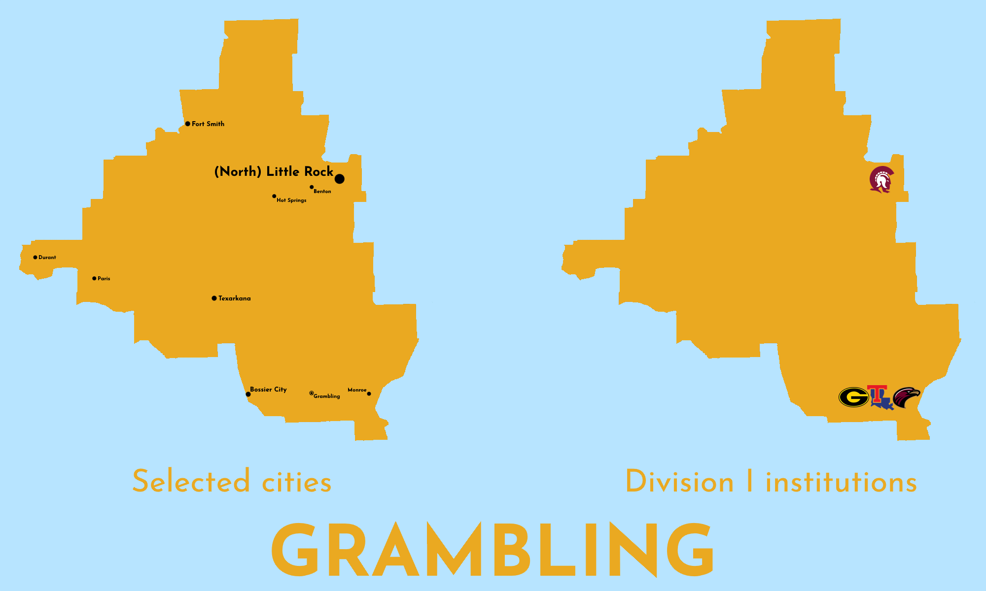 Map of Grambling