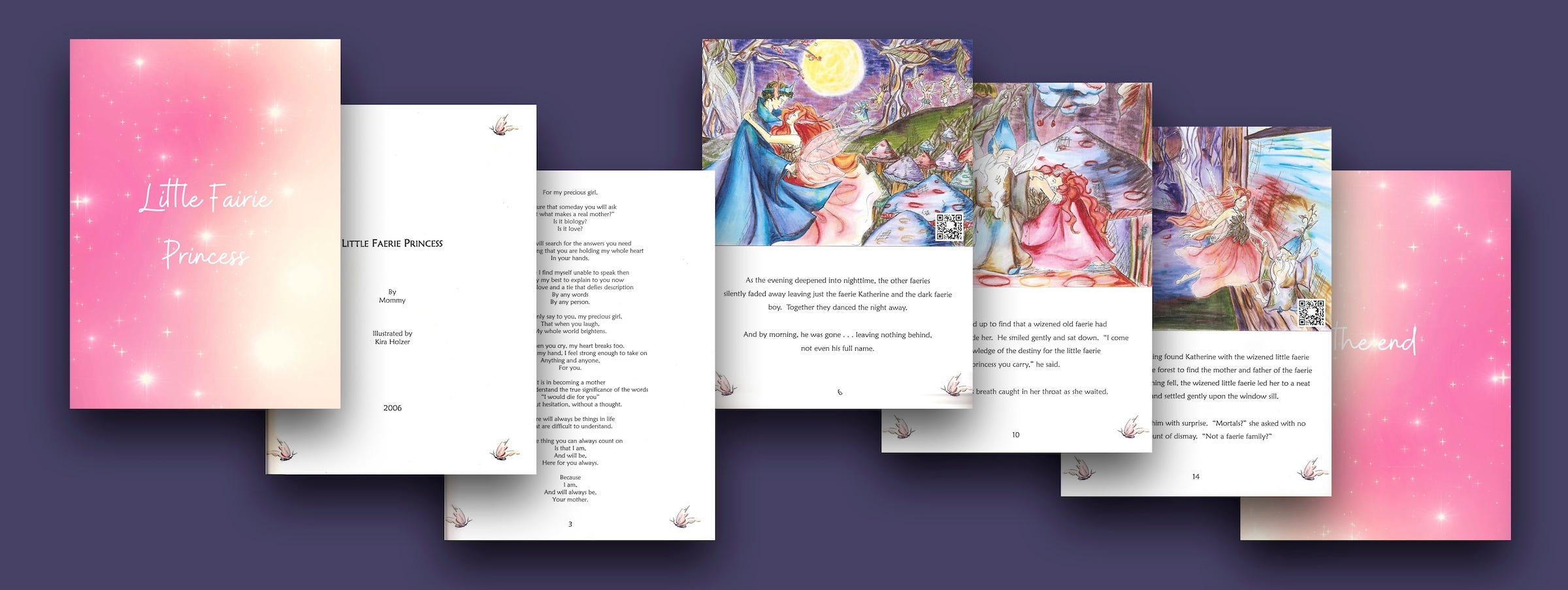 Select pages from "Little Fairie Princess," published by Kerri Kearney. All rights reserved. 