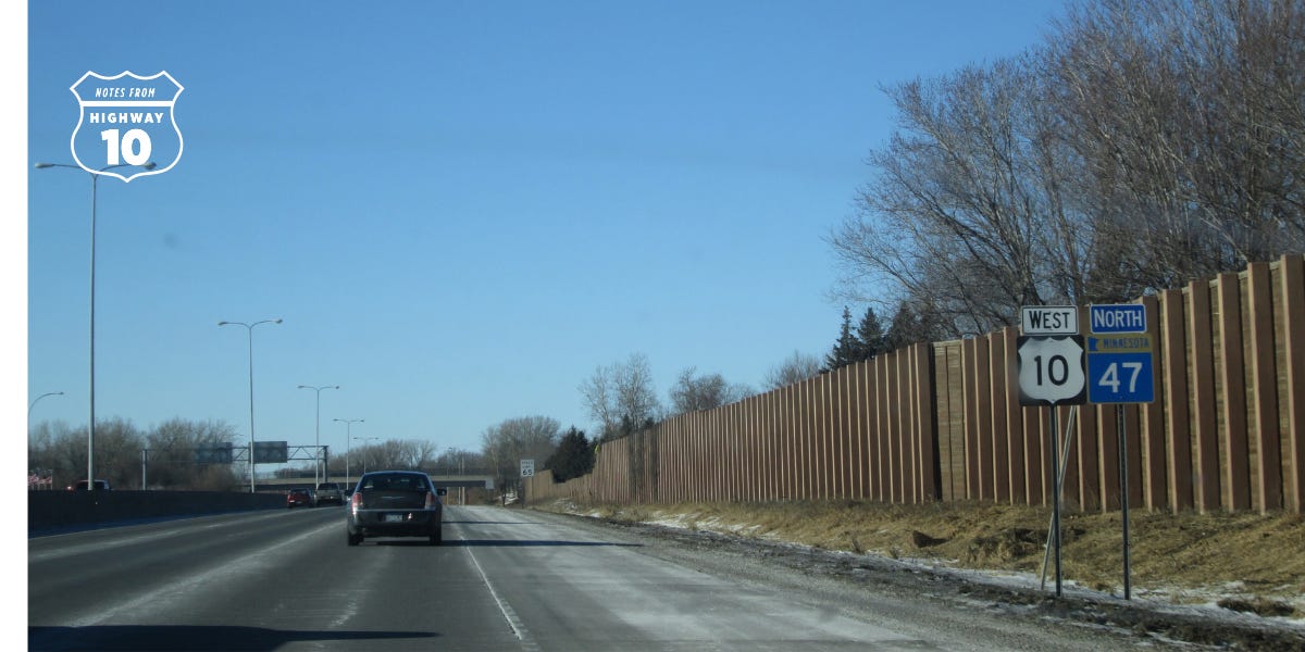 Highway 10 in Minnesota