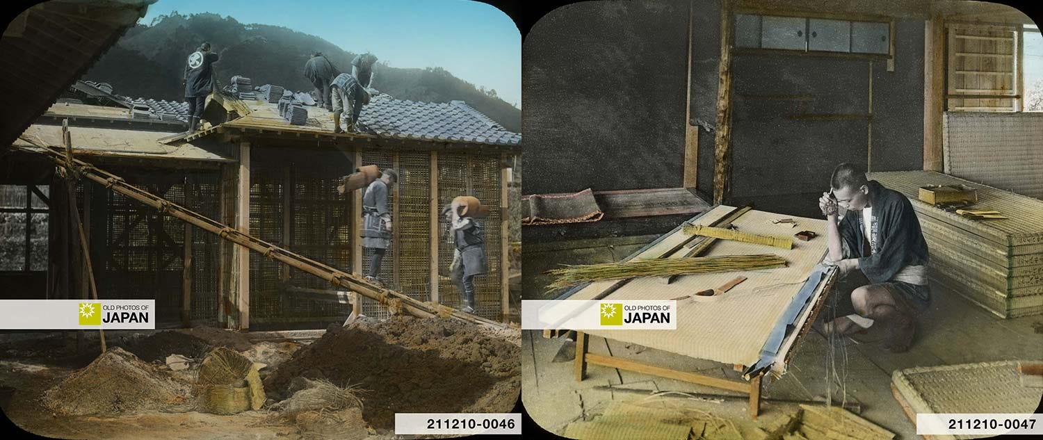 Construction of a “middle class” house in Kobe in the 1900s