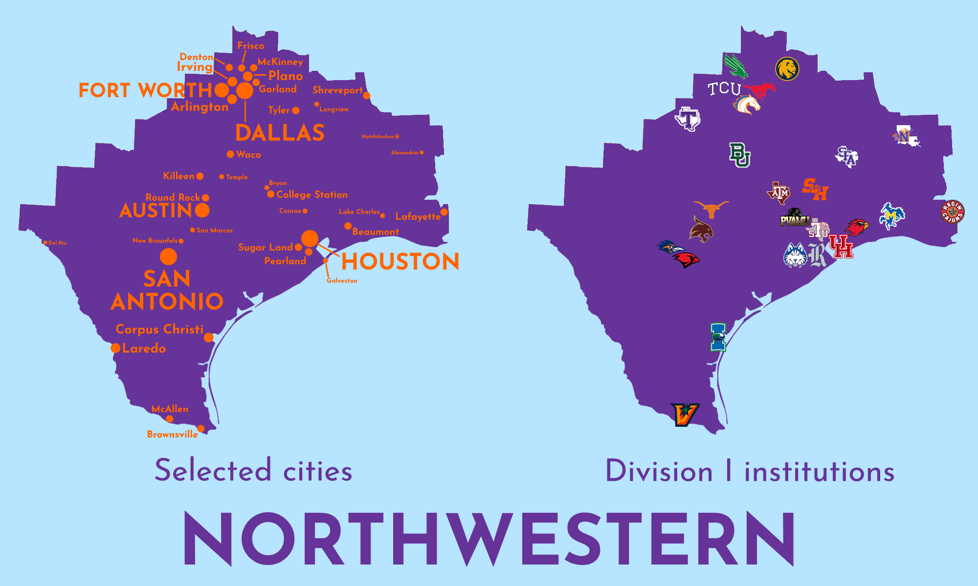 Map of Northwestern