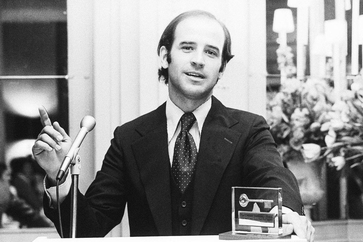 Joe Biden's 1972 Senate race: youth and change over the establishment.