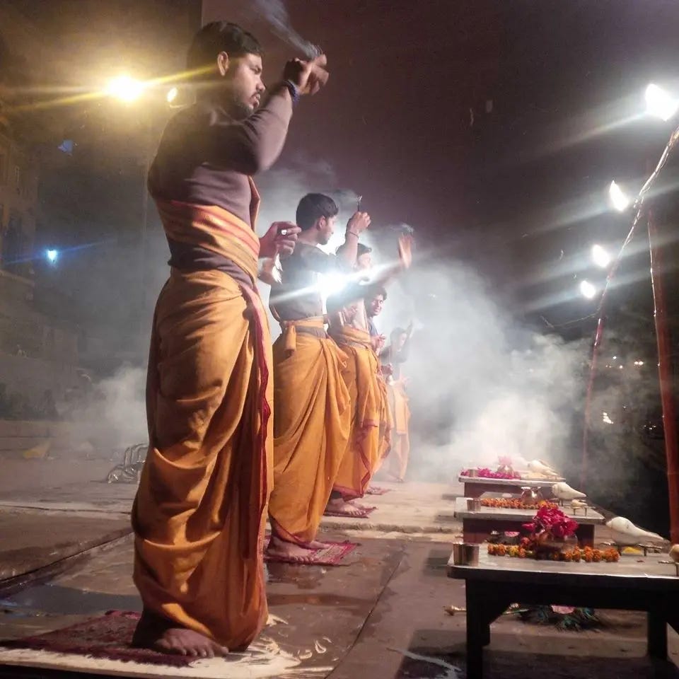 Puja in Varanasi Photo James Killough Quibblers & Scribblers