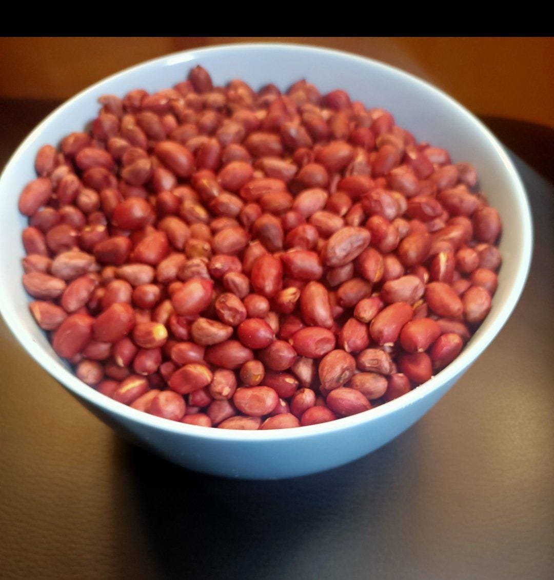 bowl of groundnuts