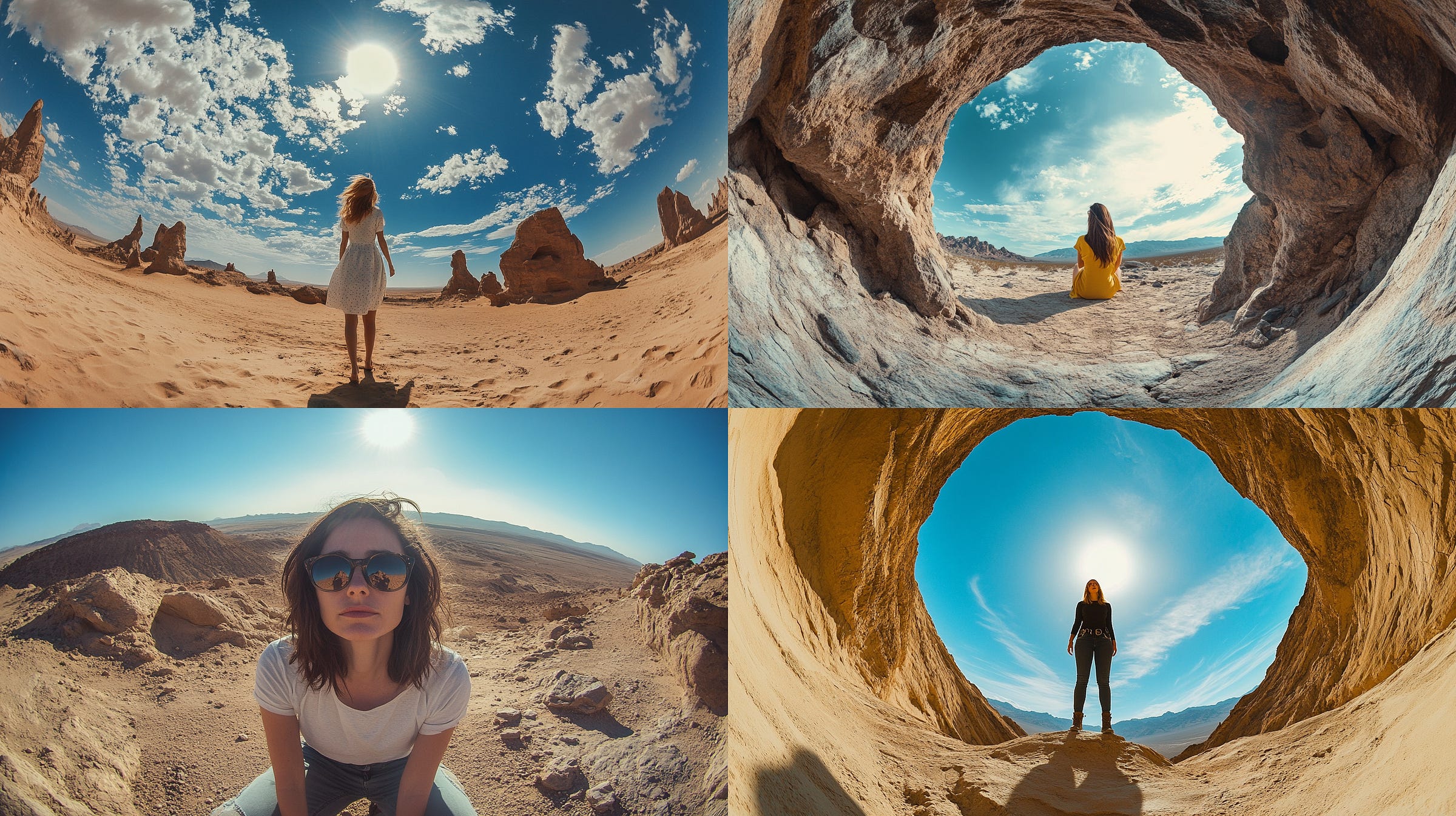 Fish-eye lens shot