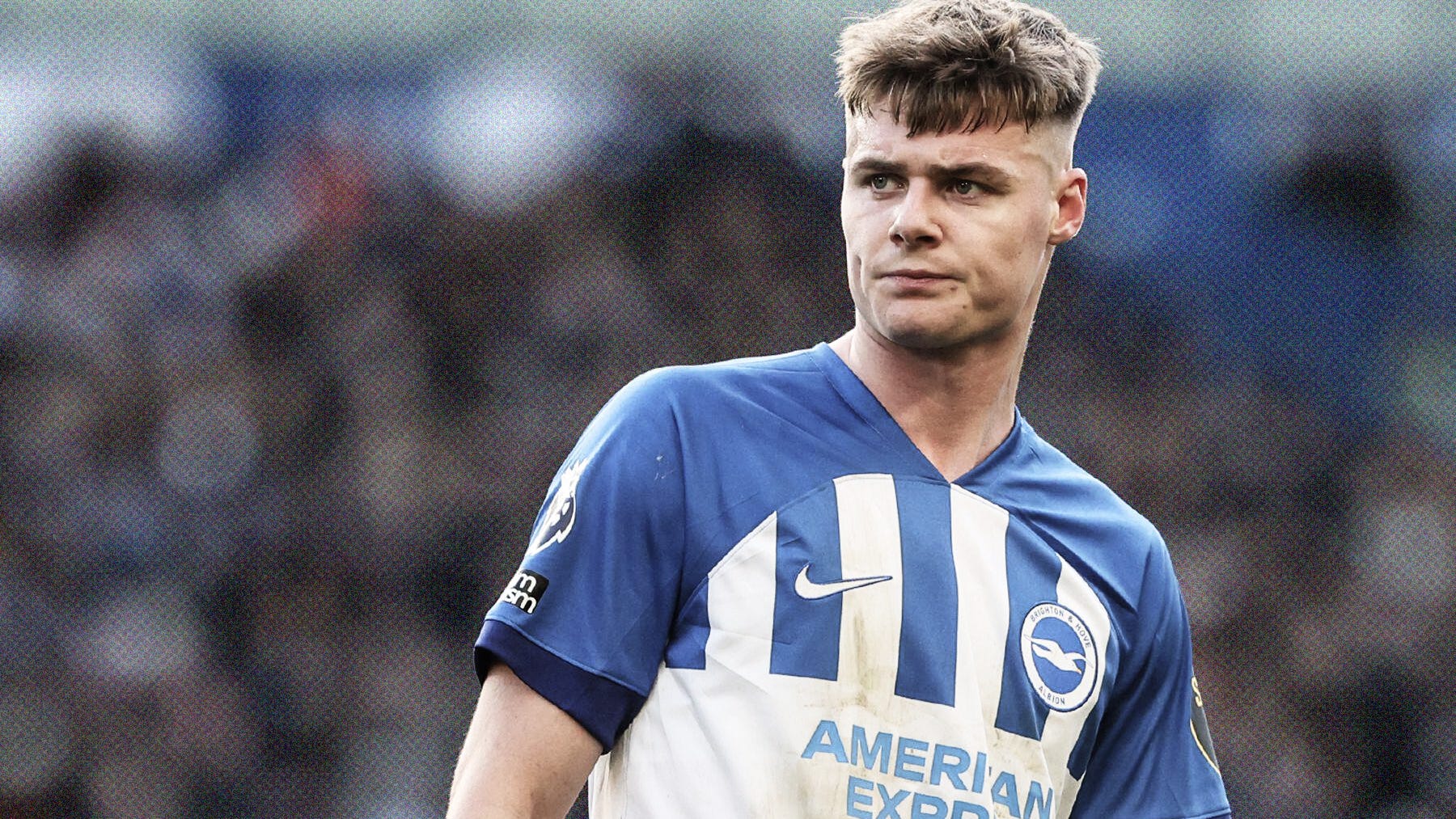 A photo of Evan Ferguson playing for Brighton & Hove Albion