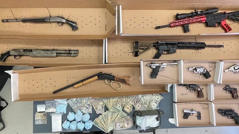 Drugs and guns seized in Colorado Springs 3/7/24.